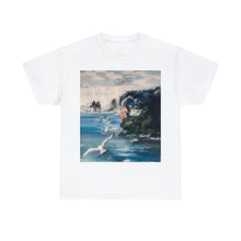 At the Beach Painting Unisex Heavy Cotton T-shirt