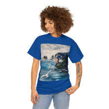 At the Beach Painting Unisex Heavy Cotton T-shirt