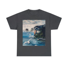 At the Beach Painting Unisex Heavy Cotton T-shirt