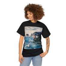 At the Beach Painting Unisex Heavy Cotton T-shirt