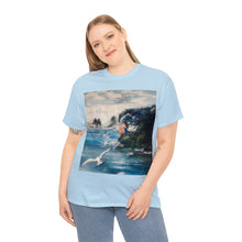 At the Beach Painting Unisex Heavy Cotton T-shirt