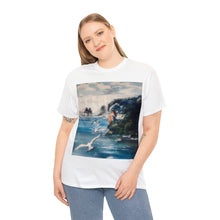 At the Beach Painting Unisex Heavy Cotton T-shirt