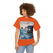 At the Beach Painting Unisex Heavy Cotton T-shirt