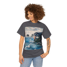 At the Beach Painting Unisex Heavy Cotton T-shirt