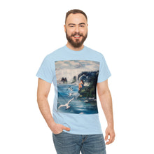 At the Beach Painting Unisex Heavy Cotton T-shirt