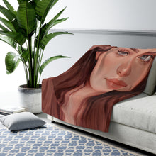 You Portrait or Cartoon Sherpa Blanket