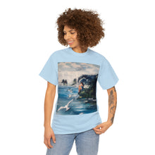 At the Beach Painting Unisex Heavy Cotton T-shirt