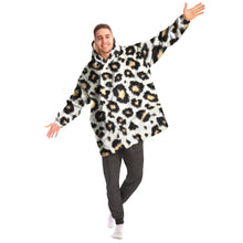 Leopard Print Snug Hoodie Animal print Hoodie wearable Blanket