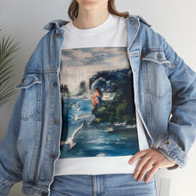 At the Beach Painting Unisex Heavy Cotton T-shirt