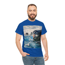 At the Beach Painting Unisex Heavy Cotton T-shirt