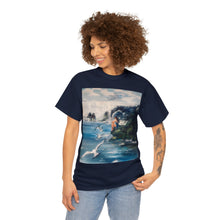 At the Beach Painting Unisex Heavy Cotton T-shirt