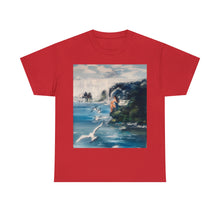 At the Beach Painting Unisex Heavy Cotton T-shirt