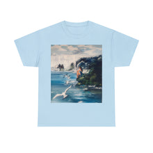 At the Beach Painting Unisex Heavy Cotton T-shirt