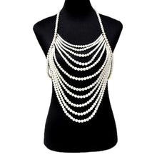 Trendy Sexy Multilayer Imitation Pearl Top Necklace