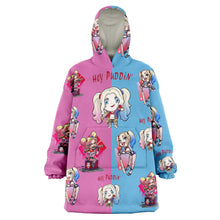 Two Colored Snug Hoodie Fleece Blanket