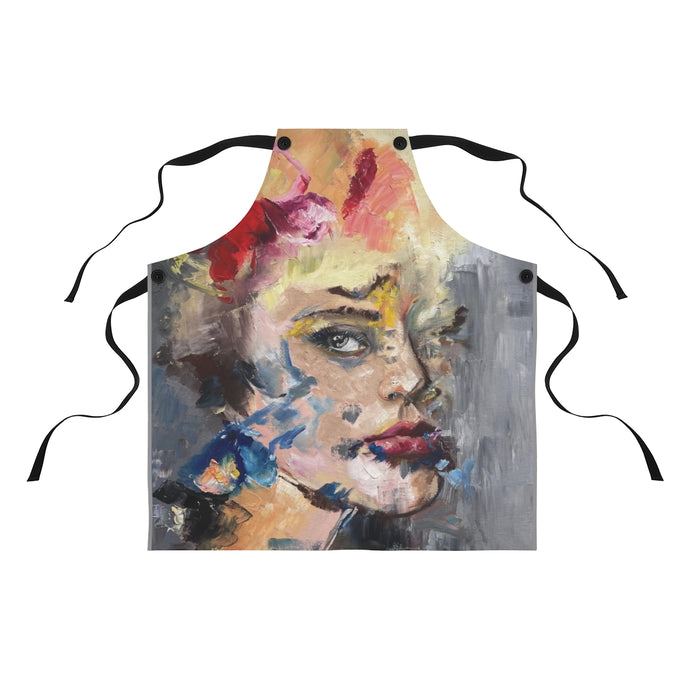 Colorful Girl Painting Apron