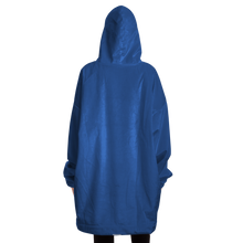 Evil Eye Painting #2 Print Snug Hoodie Wearable Blanket (royal Blue Background)